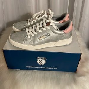 KSWISS silver metallic sneakers